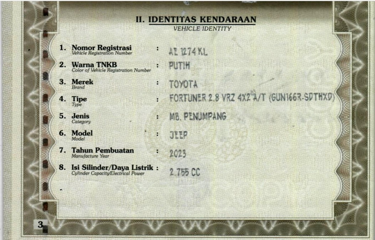 TOYOTA  FORTUNER  2.8 VRZ