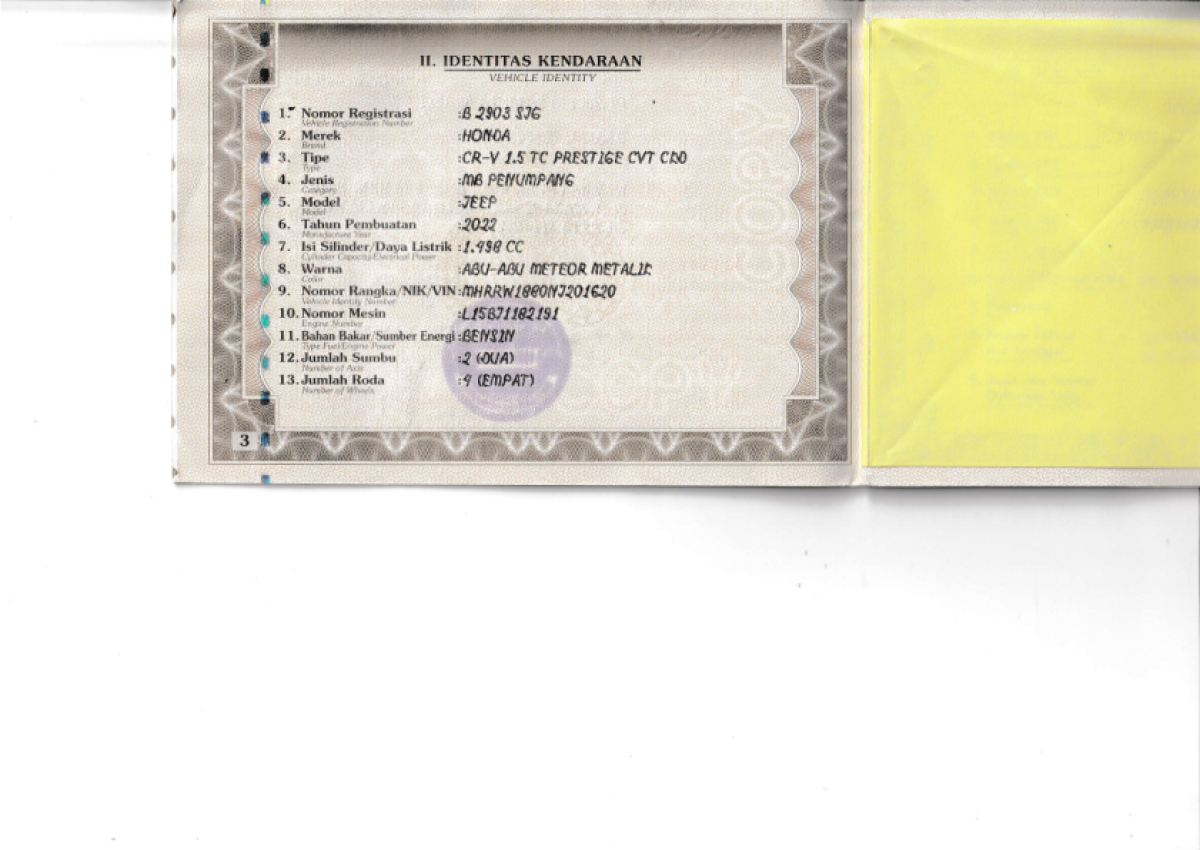 HONDA  CR-V  1.5 TC PRESTIGE CVT CKD