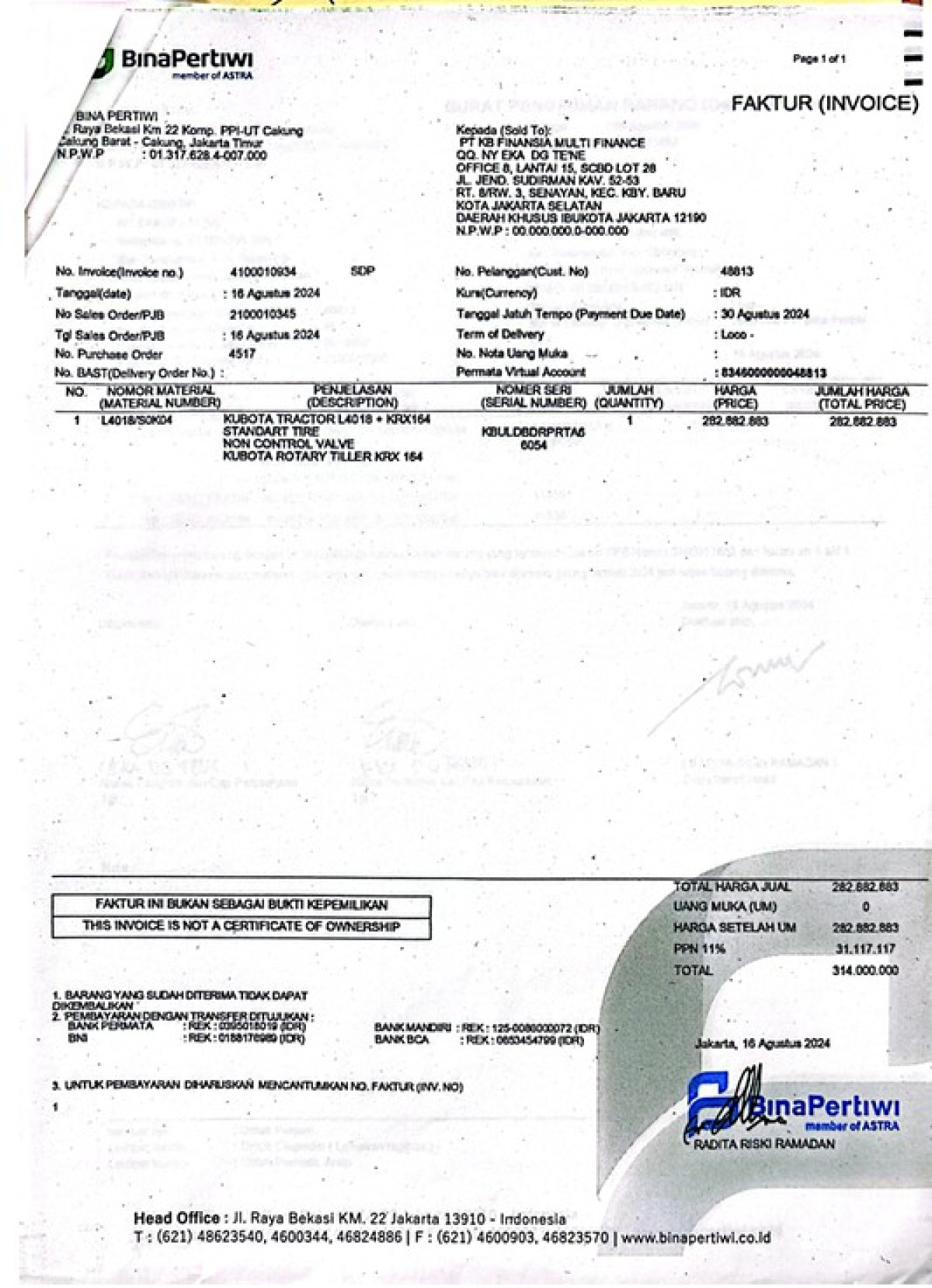 KUBOTA L4018 + KRX164