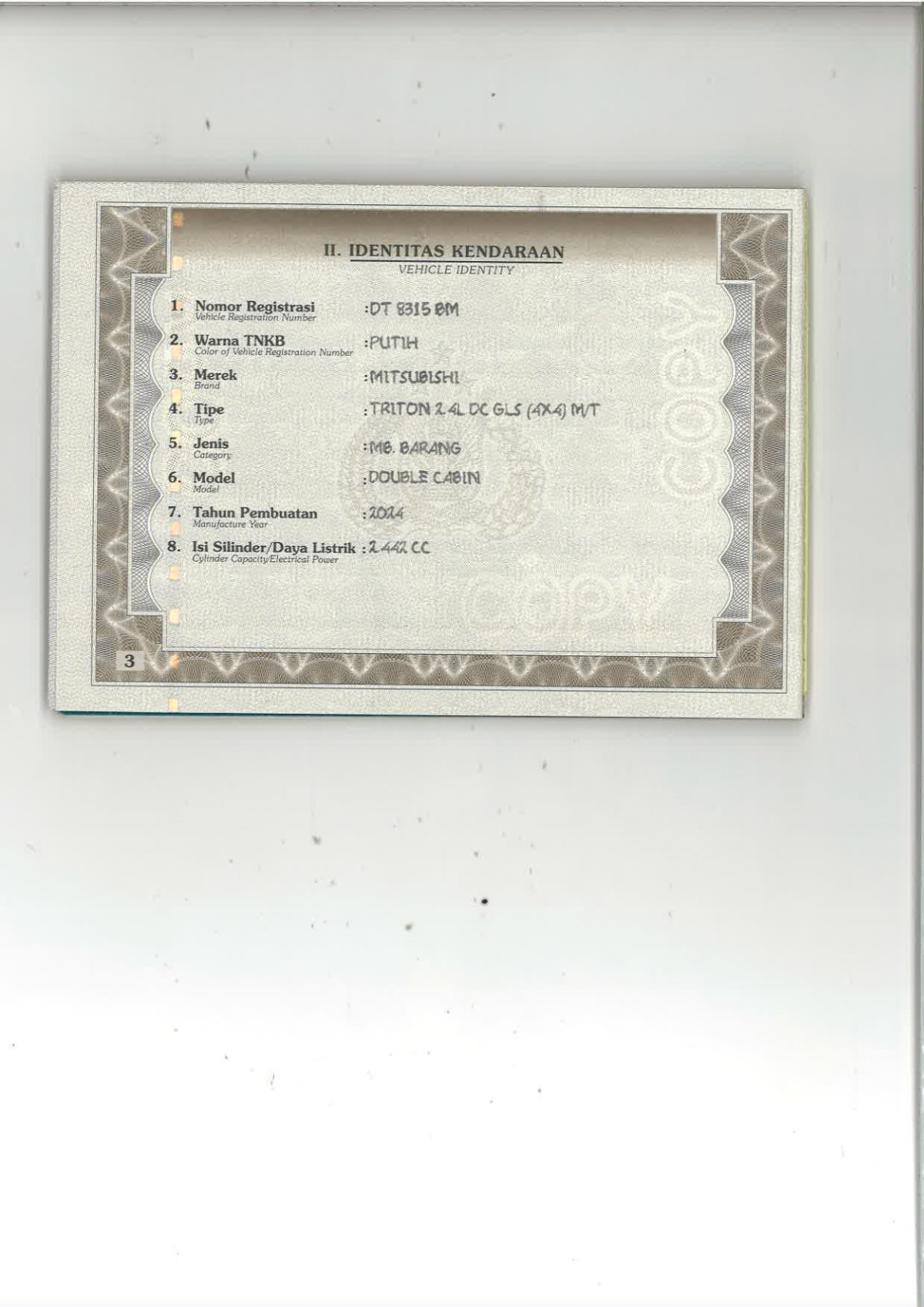 MITSUBISHI DC GLS 4X4