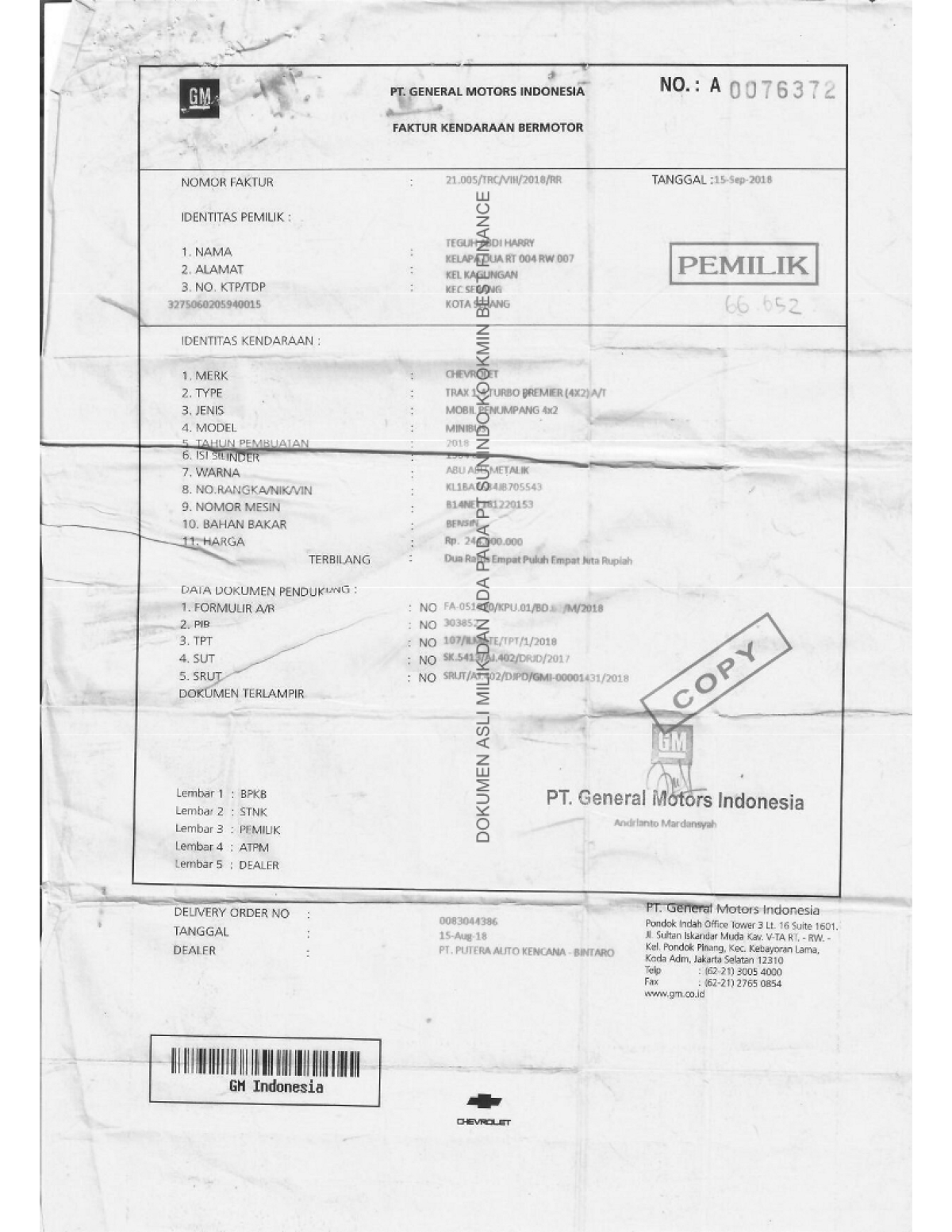 CHEVROLET TRAX 1.4 TURBO