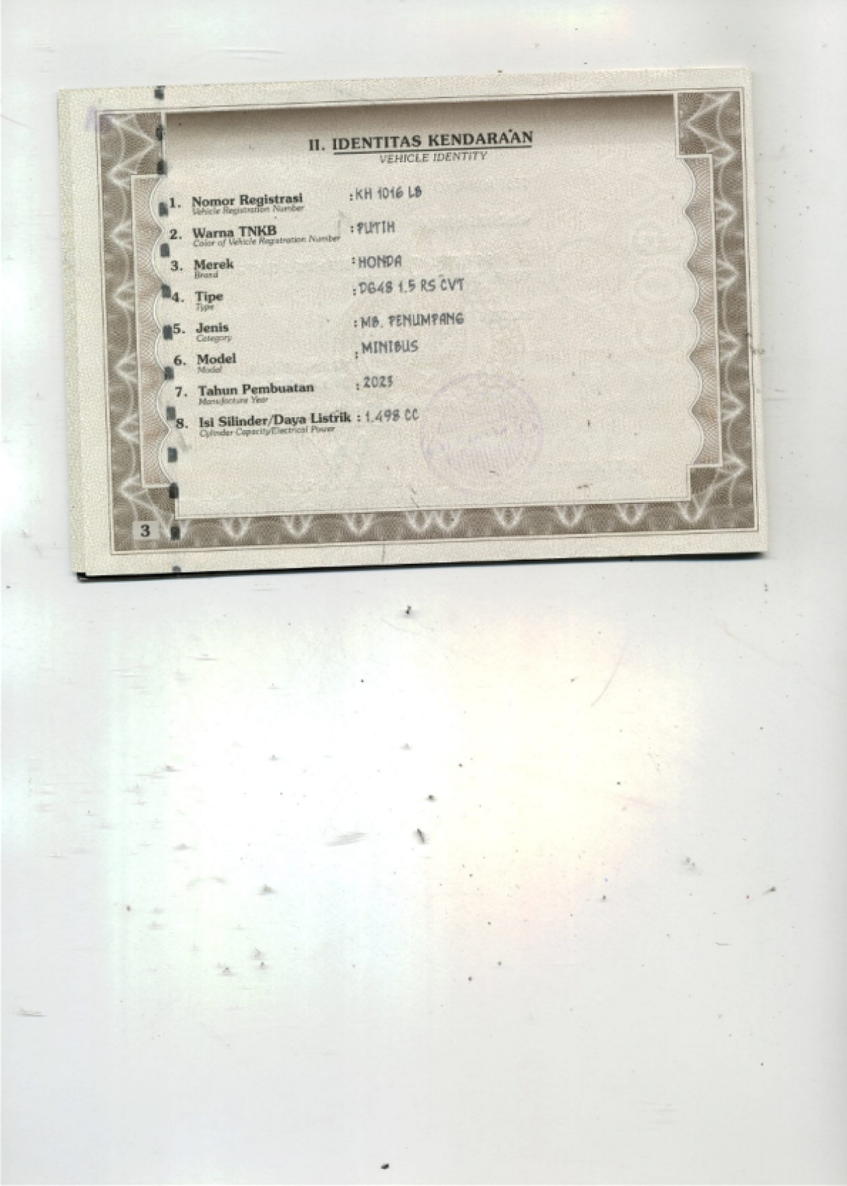 HONDA  WRV DG48 1.5 RS CVT