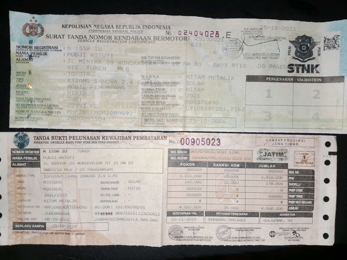 TOYOTA INNOVA 2.4 G