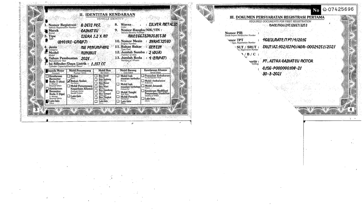 DAIHATSU  SIGRA  1.2 X