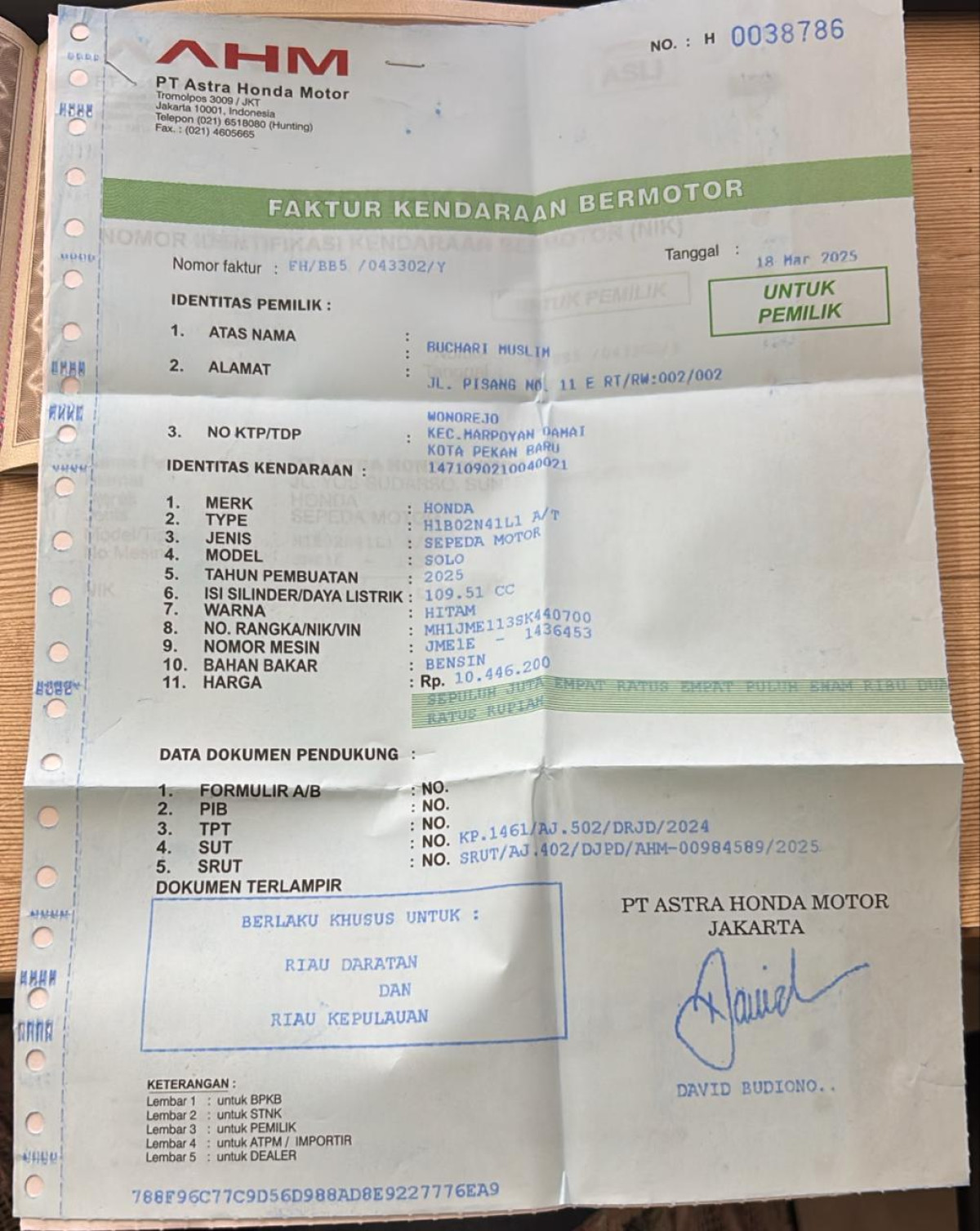 HONDA BEAT CBS FI CW