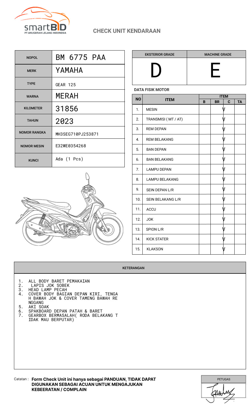 YAMAHA GEAR 125