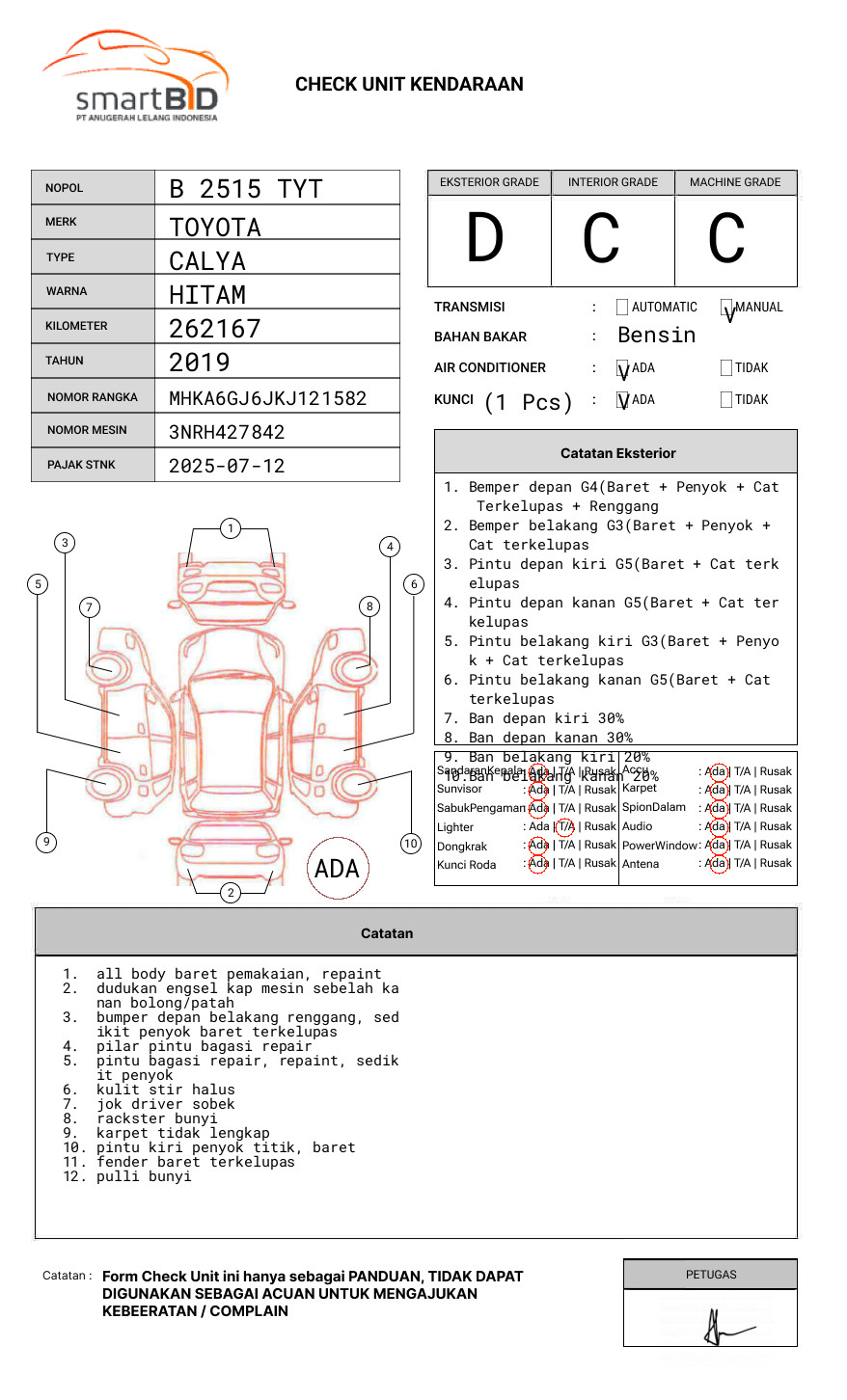 TOYOTA CALYA 1.2 G M/T