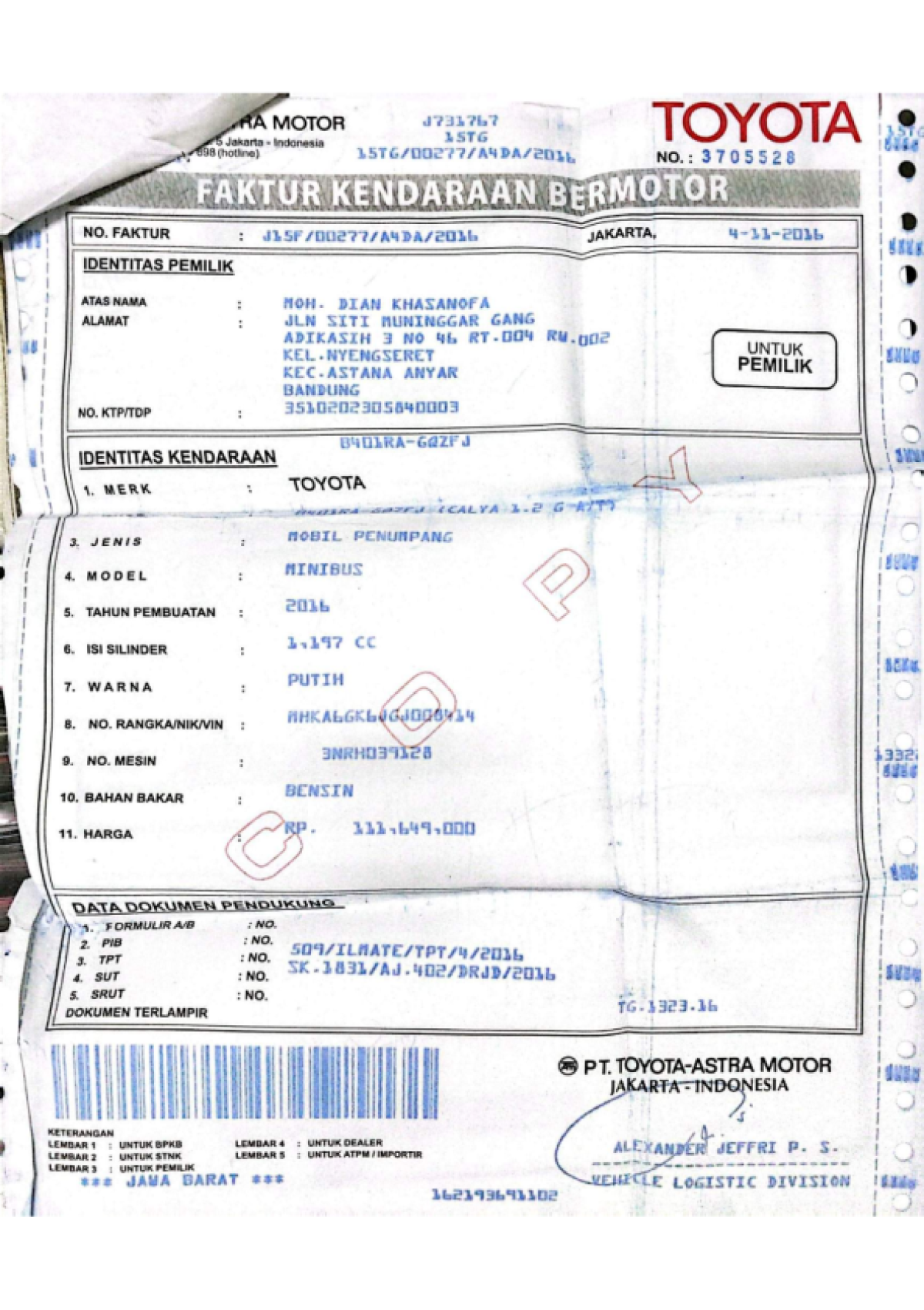 TOYOTA CALYA 1.2 G A/T
