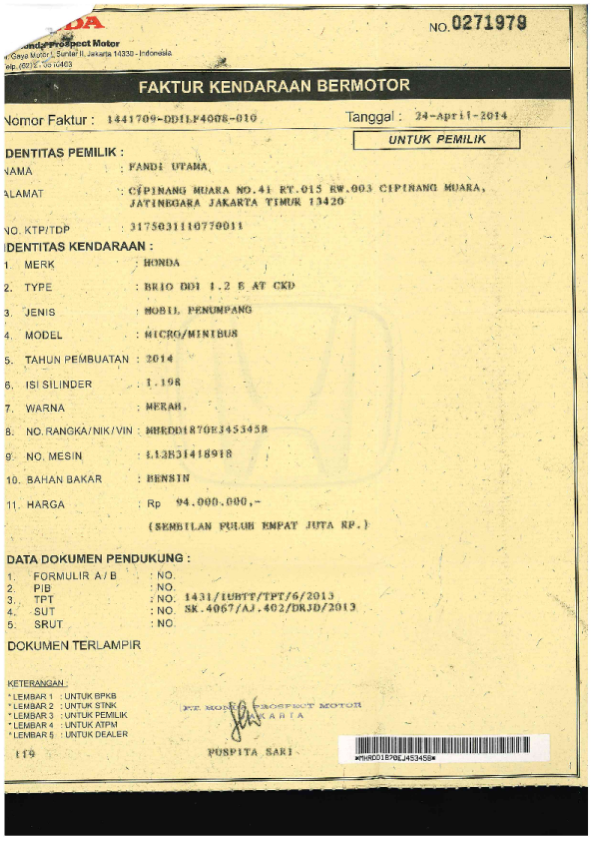 HONDA  BRIO  DD1 1.2 E
