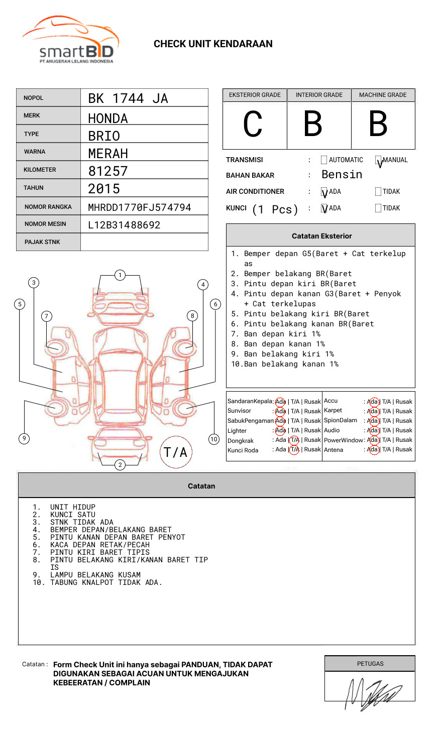HONDA  BRIO  SATYA DD1 1.2 E
