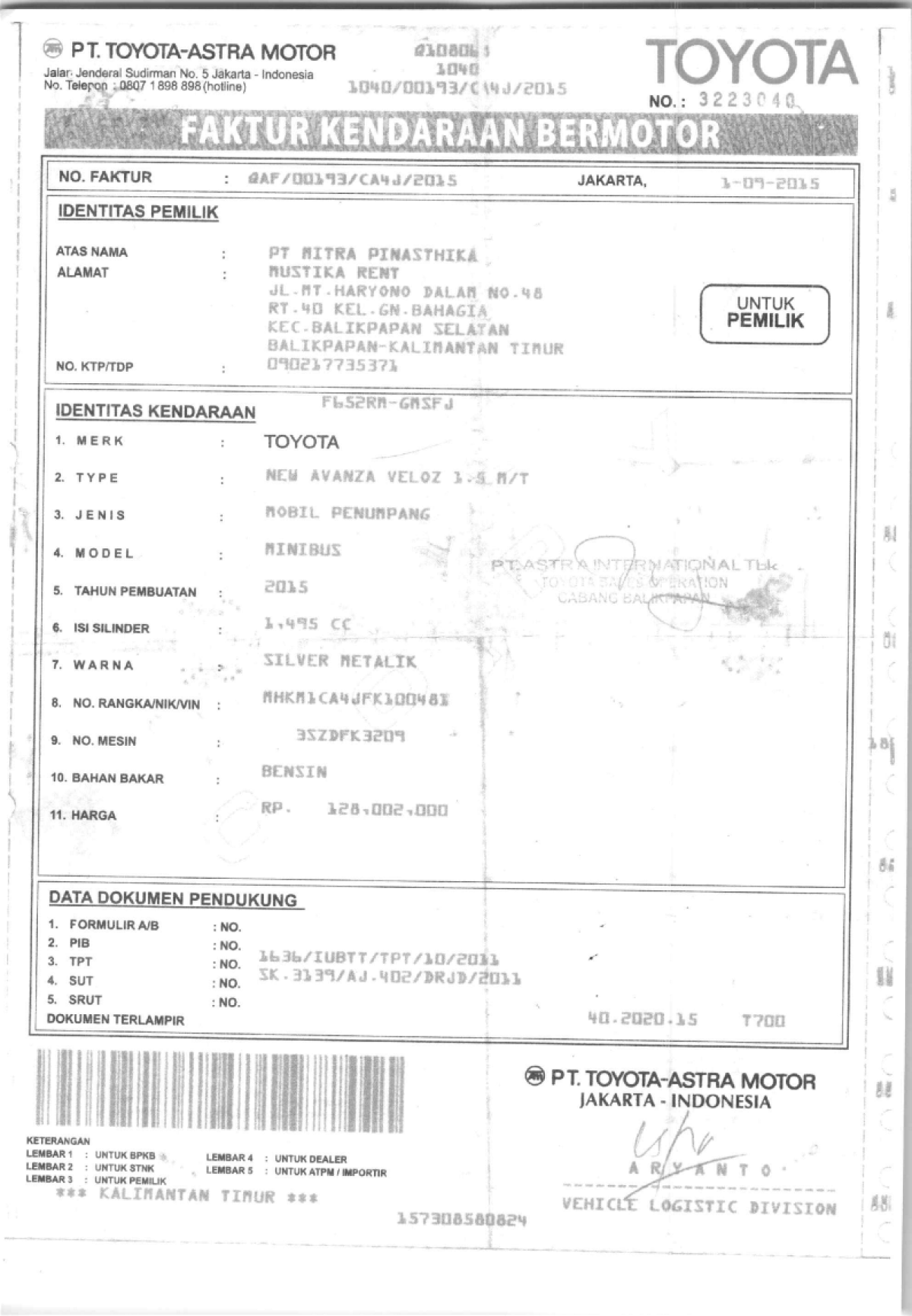 TOYOTA AVANZA VELOZ