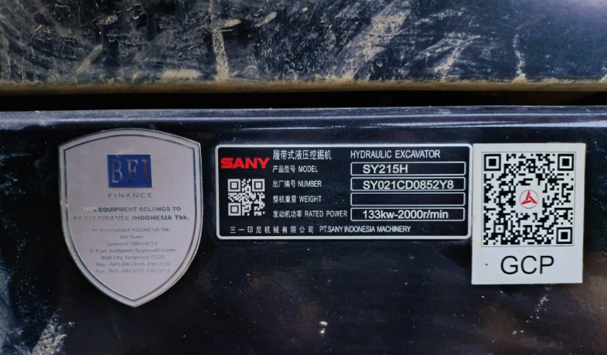 SANY EXCAVATOR SY215H