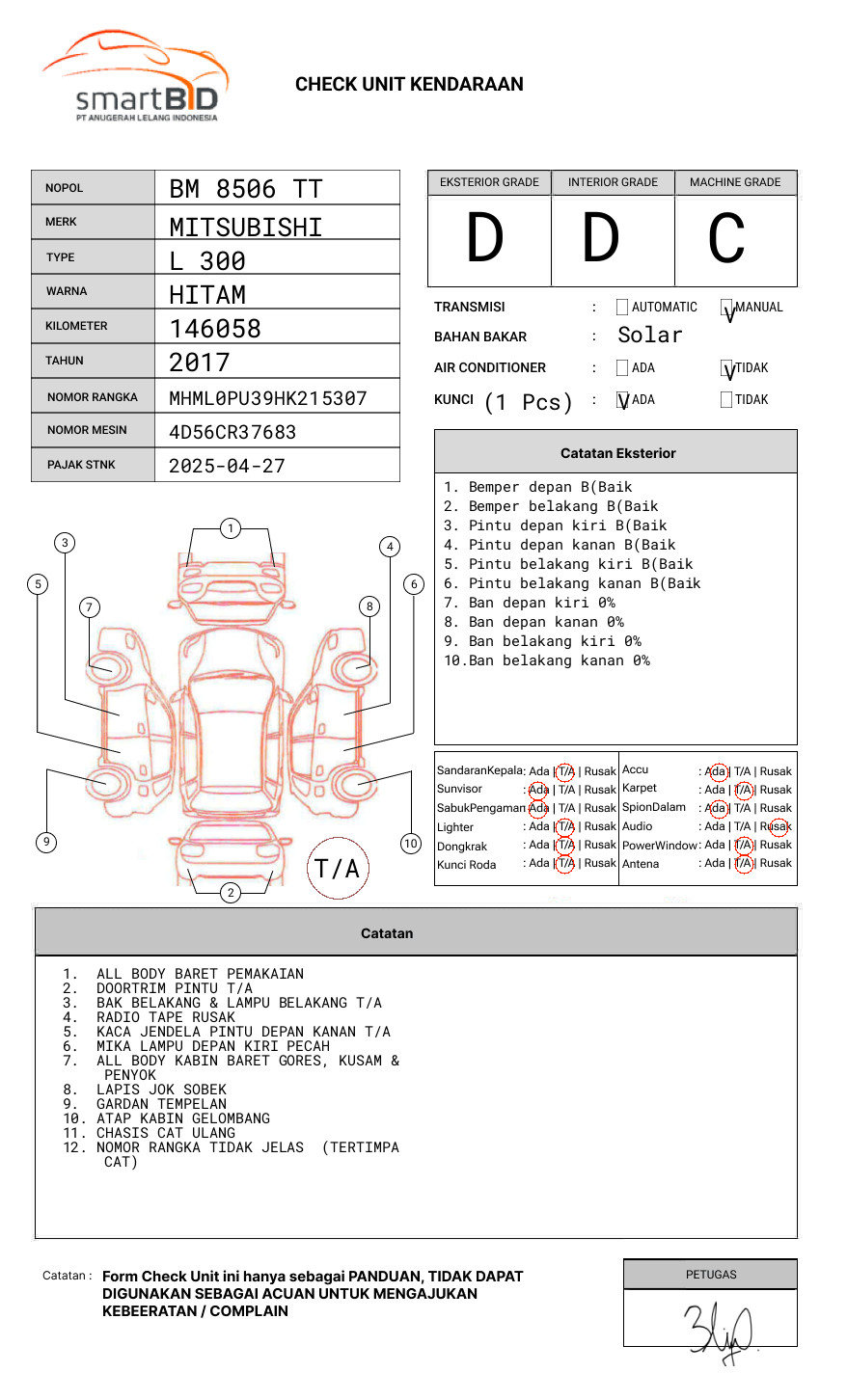 MITSUBISHI L300 PU FB-R (4X2)
