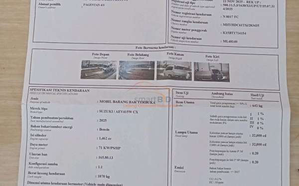 SUZUKI  CARRY  CX PICK UP