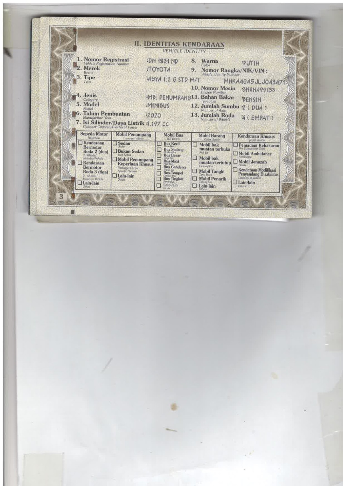 TOYOTA AGYA 1.2 G