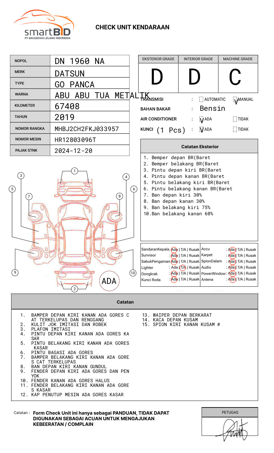 DATSUN GO PANCA