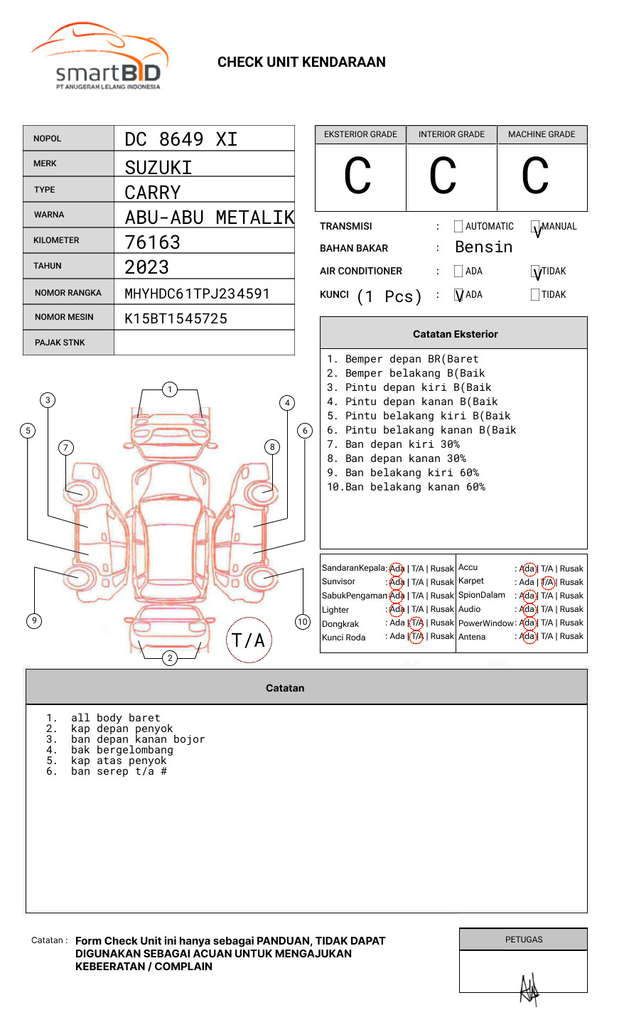 SUZUKI NEW CARRY - PU FD