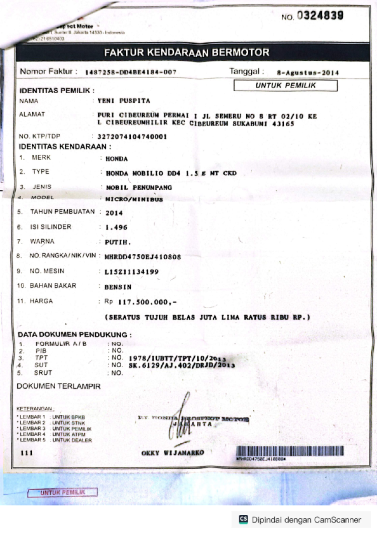 HONDA MOBILIO