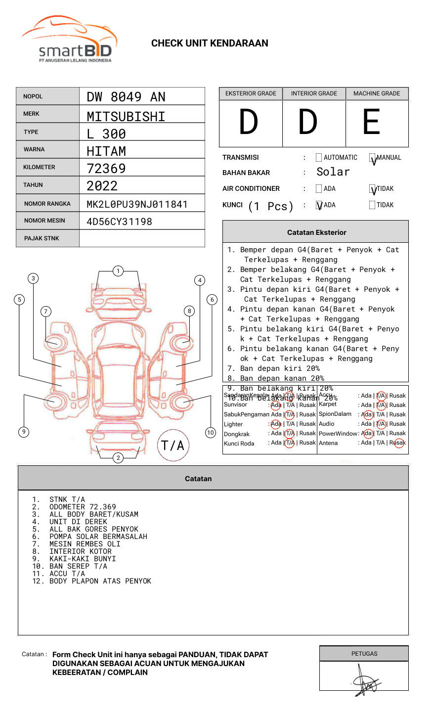 MITSUBISHI  L 300 L300 PU FB-R (4X2)