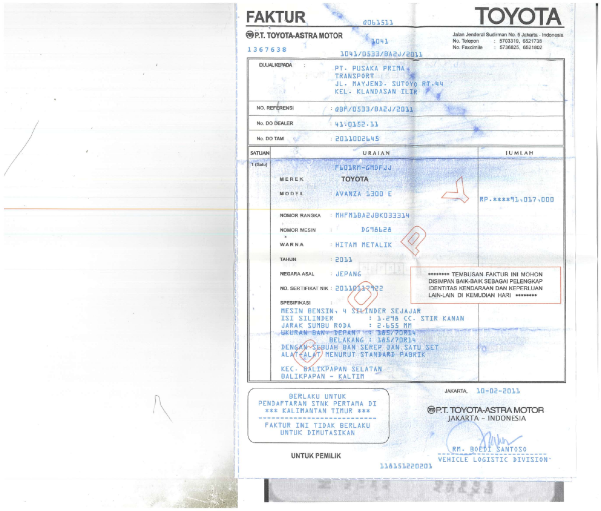 TOYOTA  AVANZA