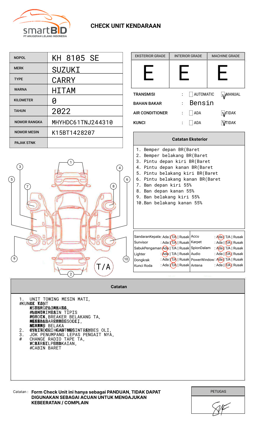 SUZUKI NEW CARRY - PU FD