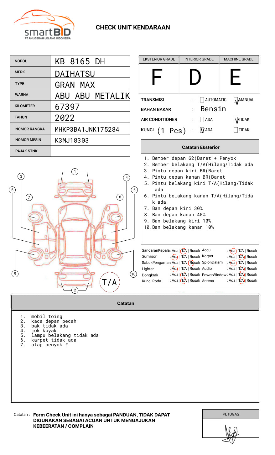 DAIHATSU  GRAN MAX  PICK-UP