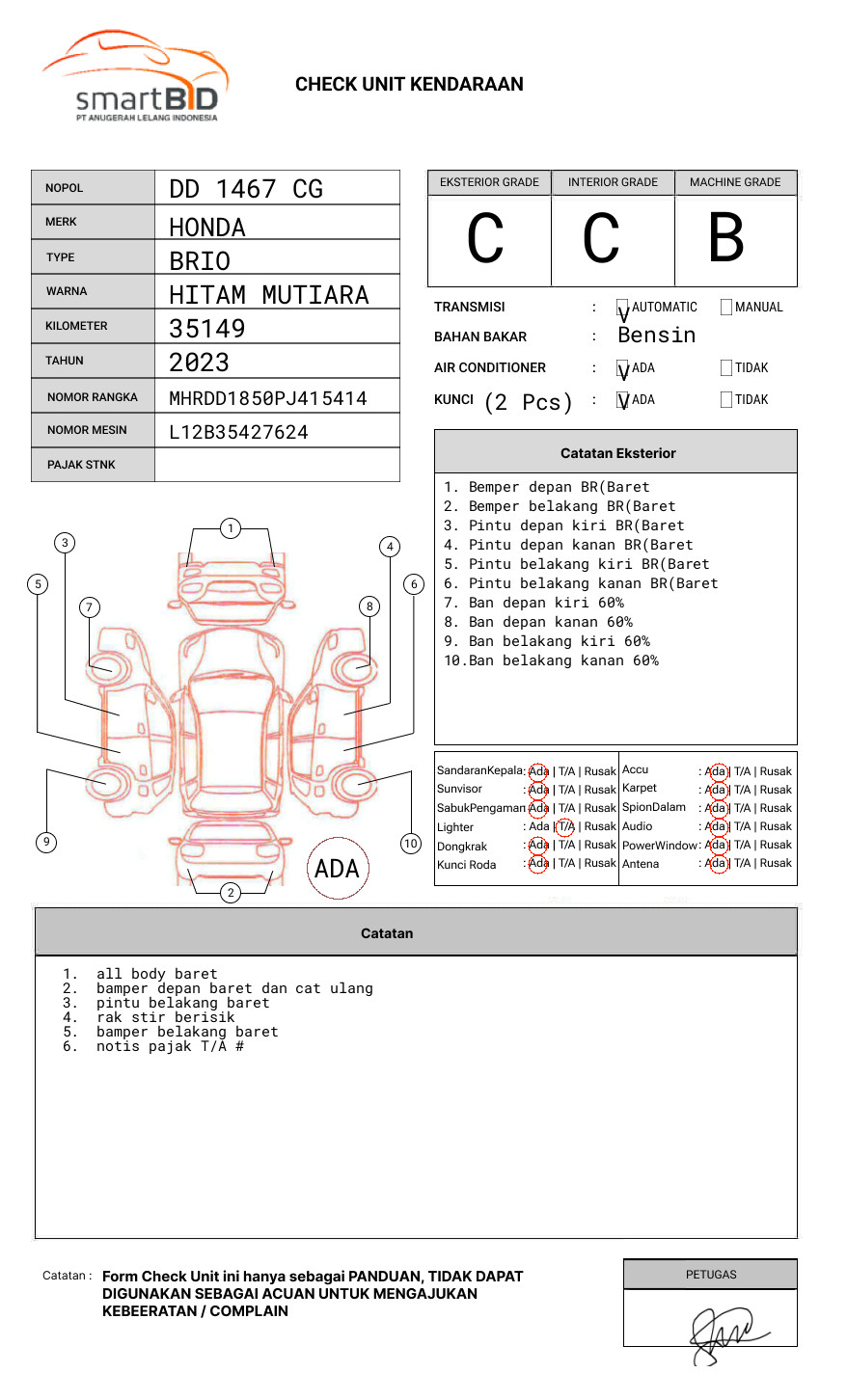 HONDA BRIO SATYA 1.2 E