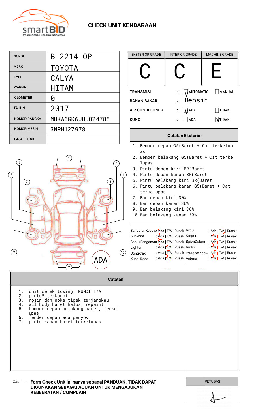 TOYOTA CALYA 1.2 G A/T