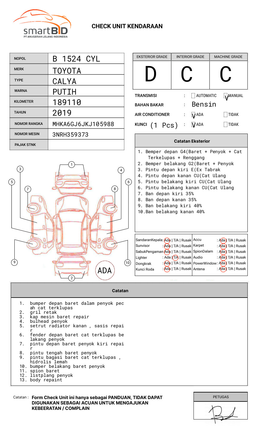 TOYOTA CALYA 1.2 G M/T