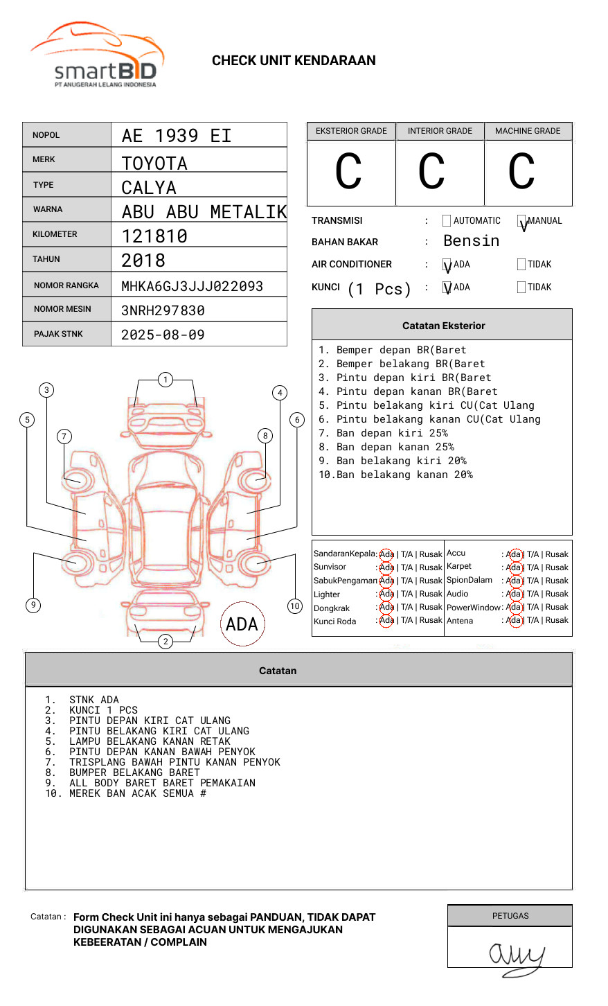 TOYOTA CALYA 1.2 E M/T