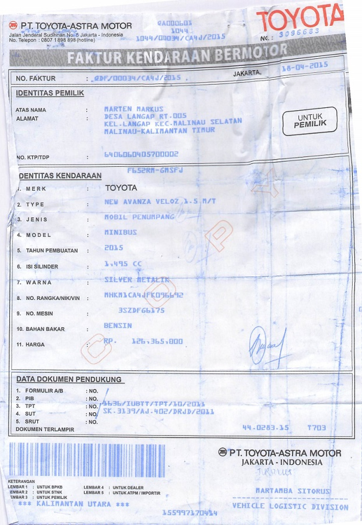 TOYOTA NEW AVANZA VELOZ 1.5