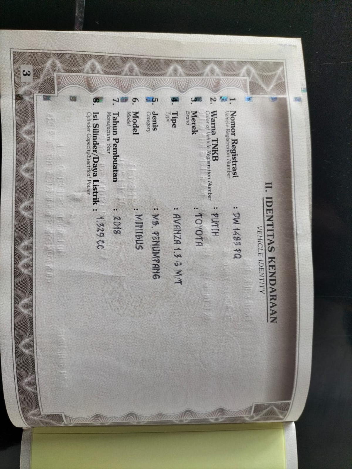 TOYOTA AVANZA G