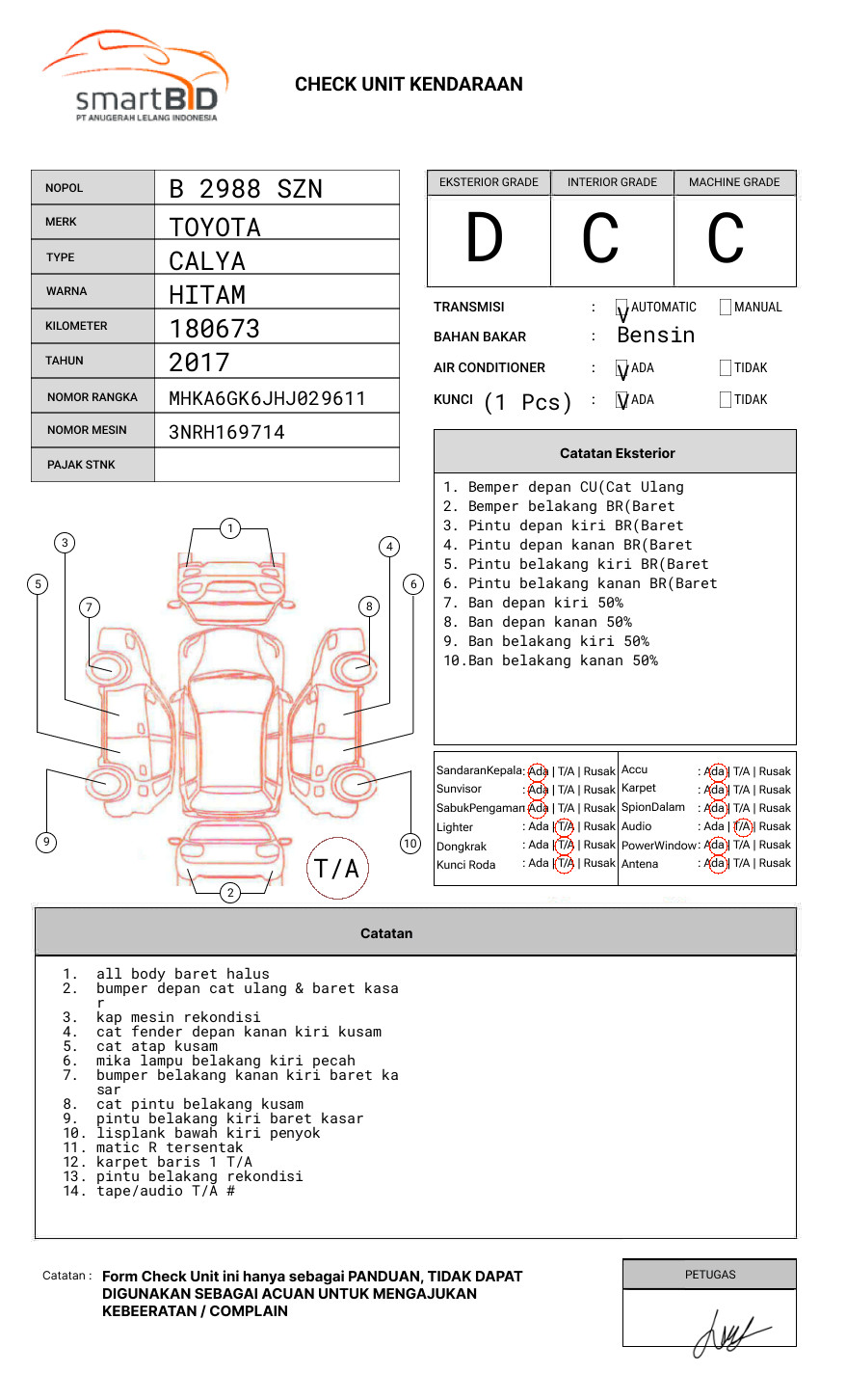 TOYOTA CALYA 1.2 G A/T