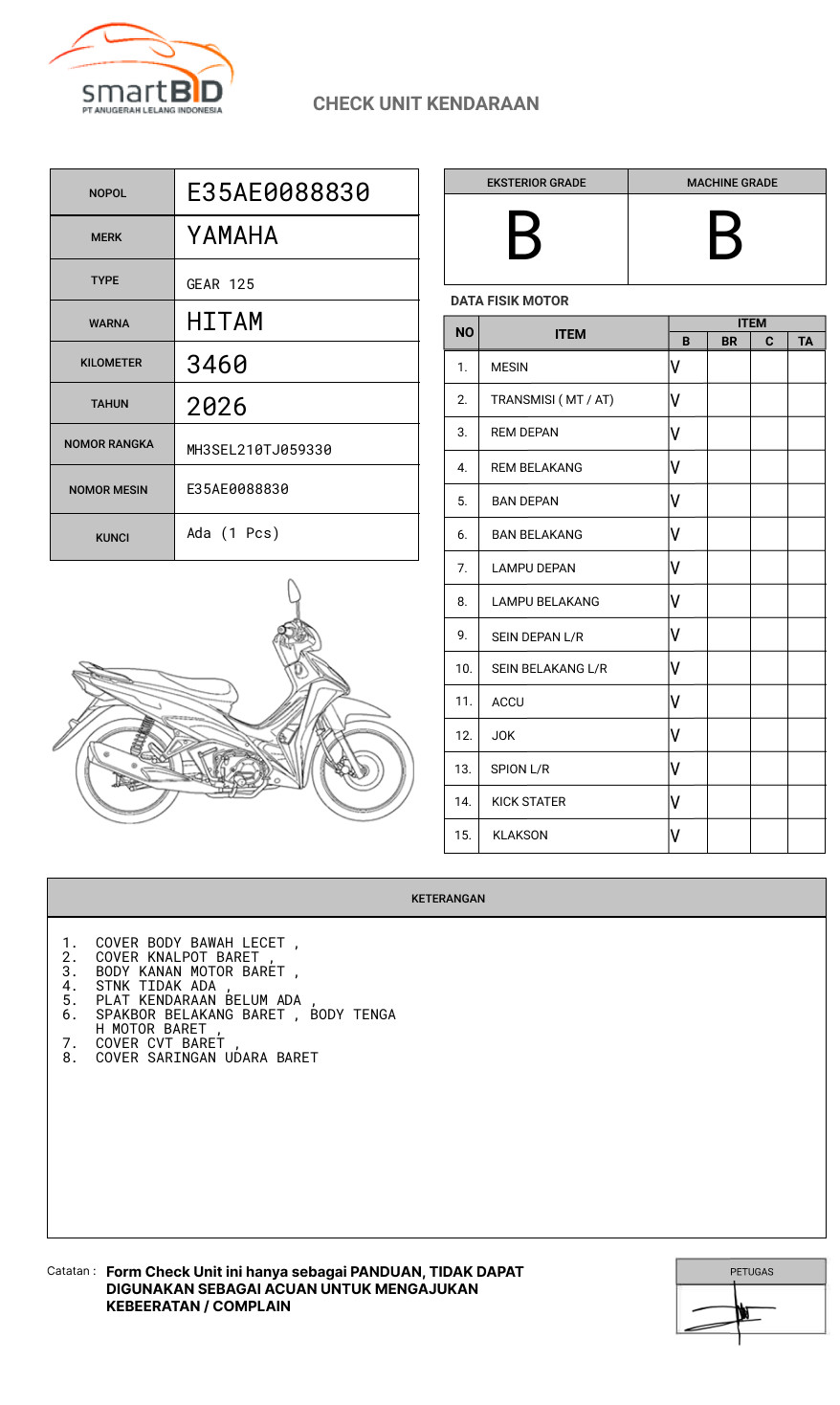 YAMAHA  GEAR 125