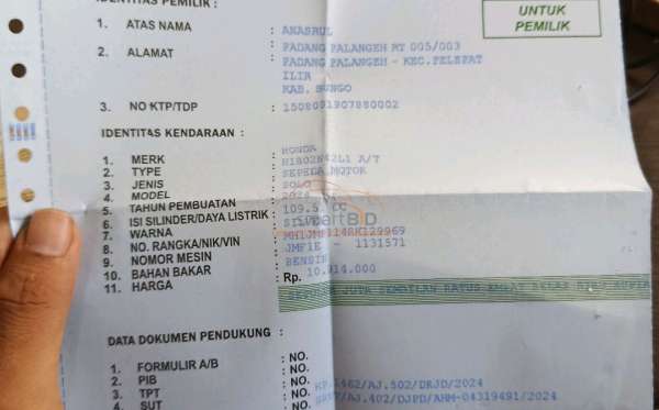 HONDA ALL NEW BEAT DELUXE ESP CBB ISS