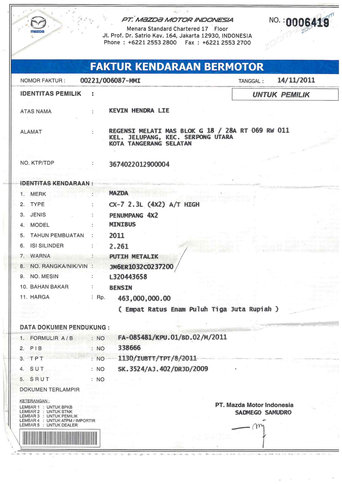 MAZDA 2.3 L