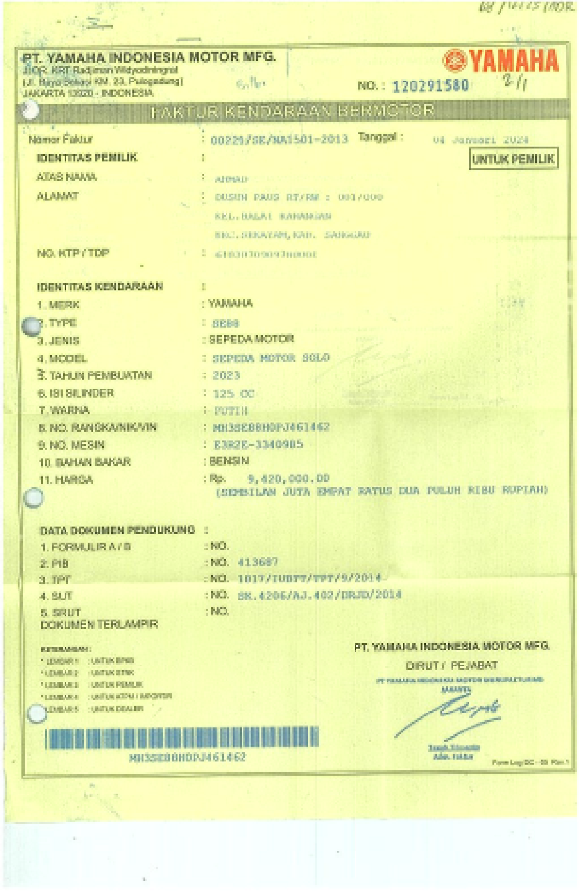 YAMAHA MIO M3 CW