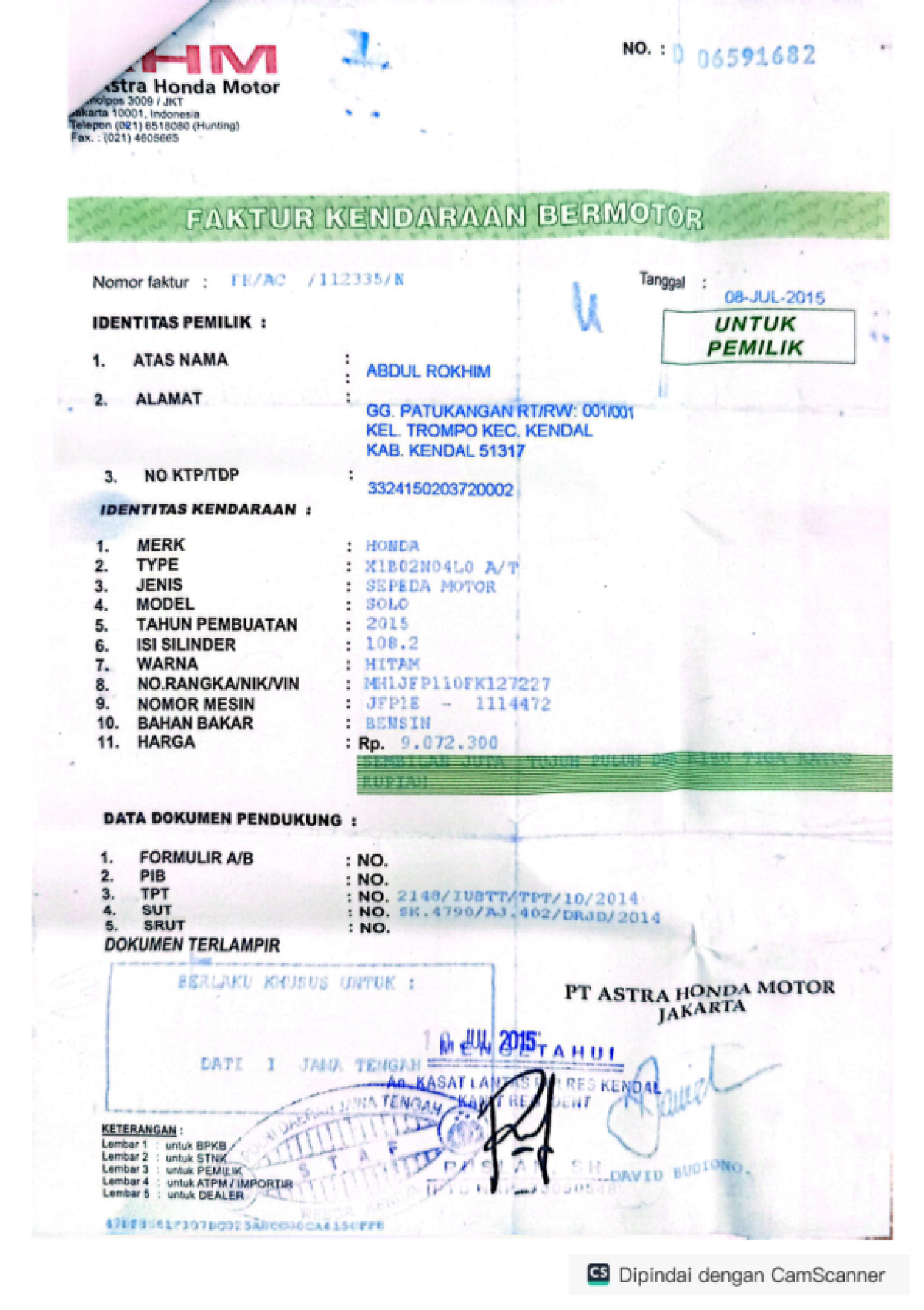 HONDA BEAT CBS FI CW
