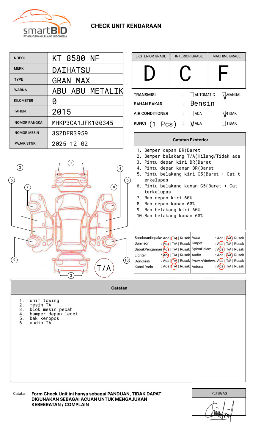 DAIHATSU  GRAN MAX  PICK-UP