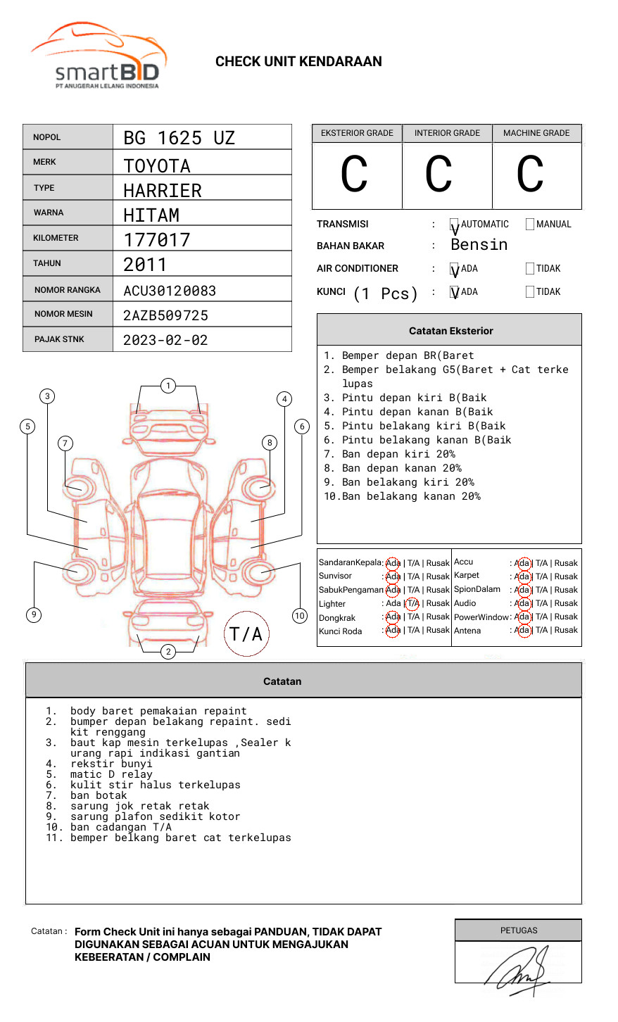 TOYOTA HARRIER 2.4