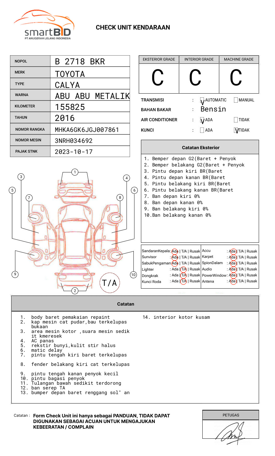 TOYOTA CALYA 1.2 G A/T