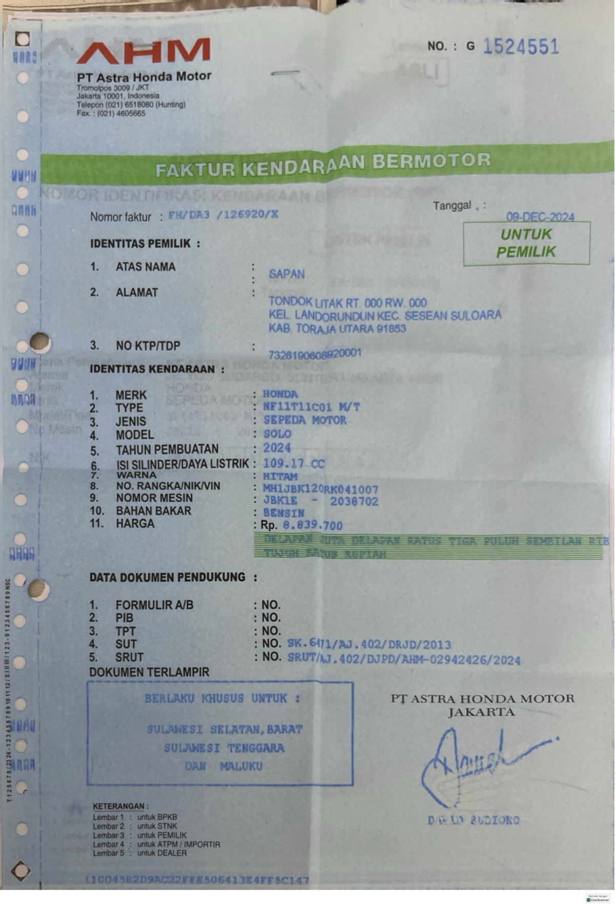 HONDA REVO FIT