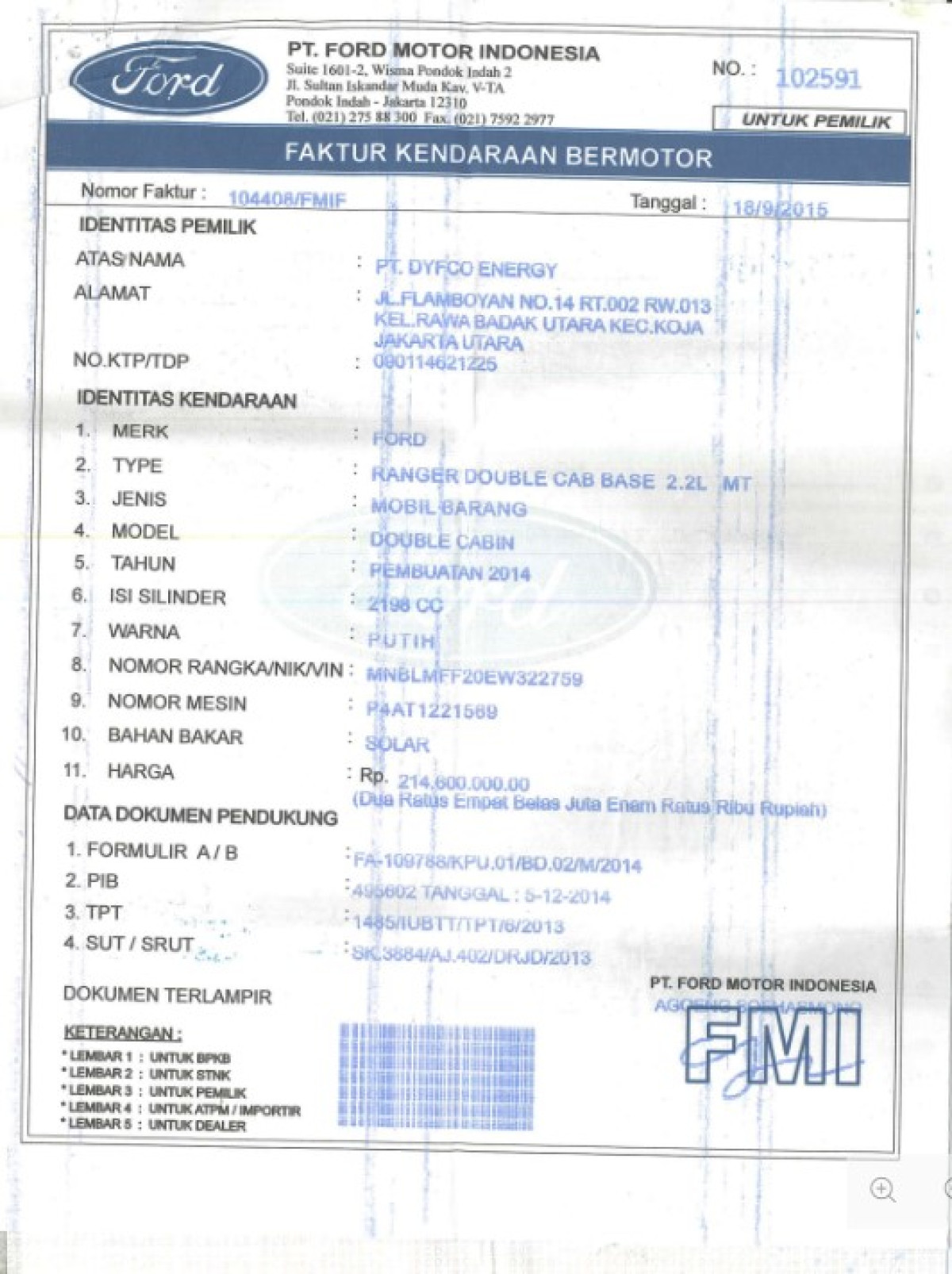 FORD RANGER BASE 2.2L