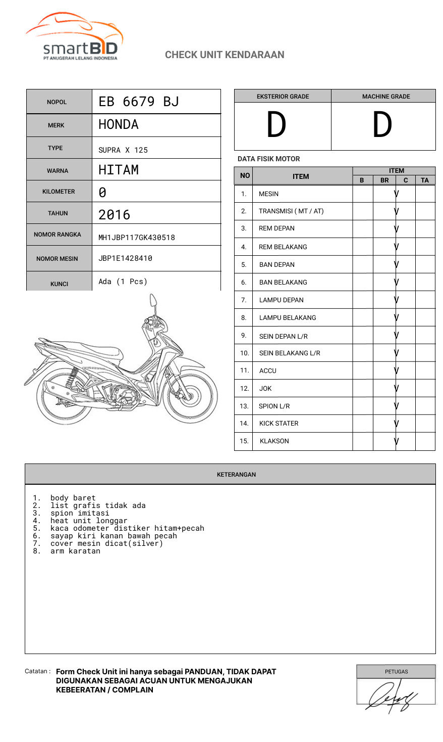 HONDA  SUPRA X 125