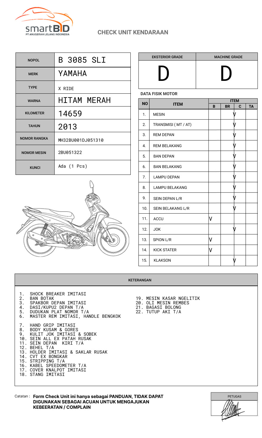 YAMAHA X RIDE
