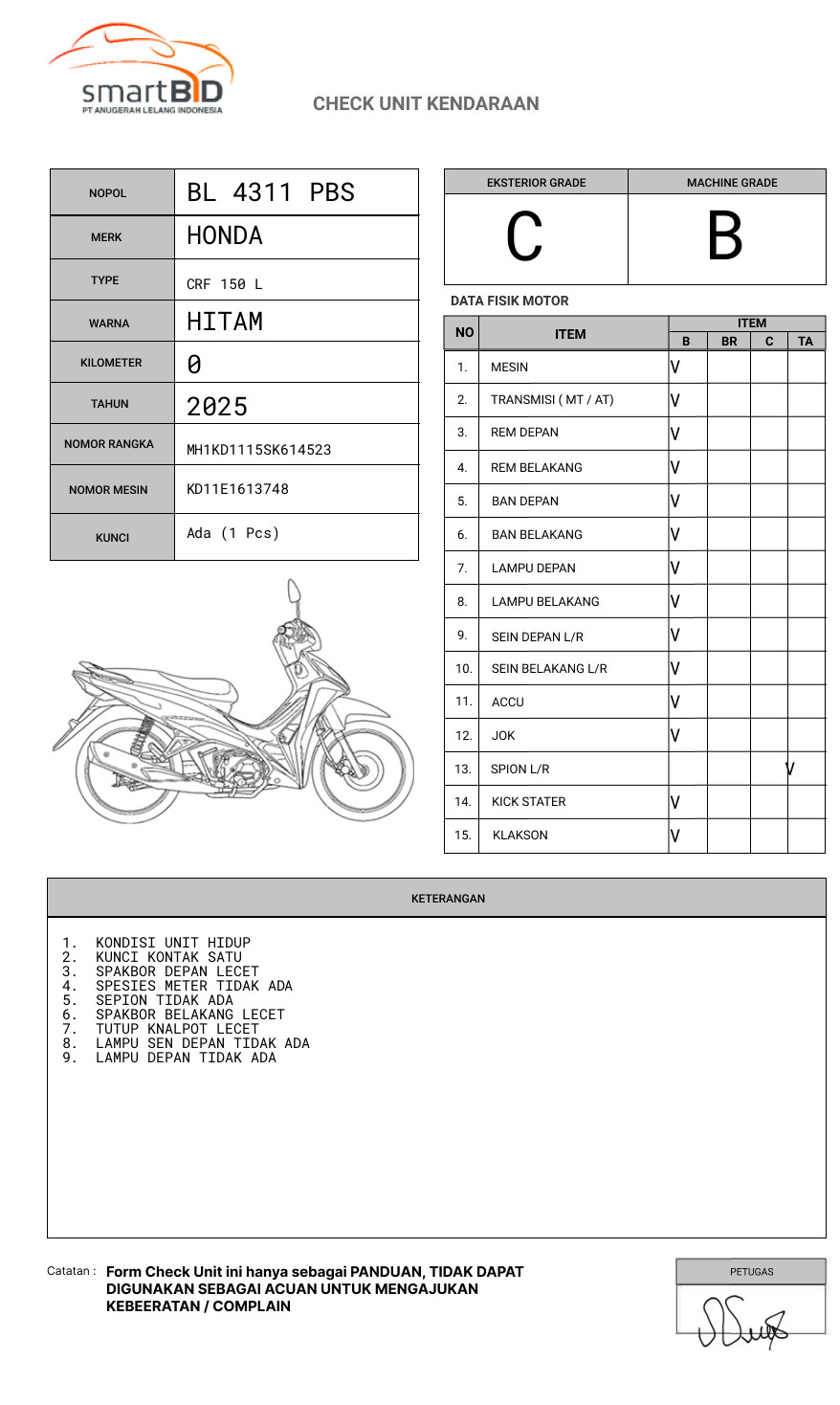 HONDA CRF 150 L