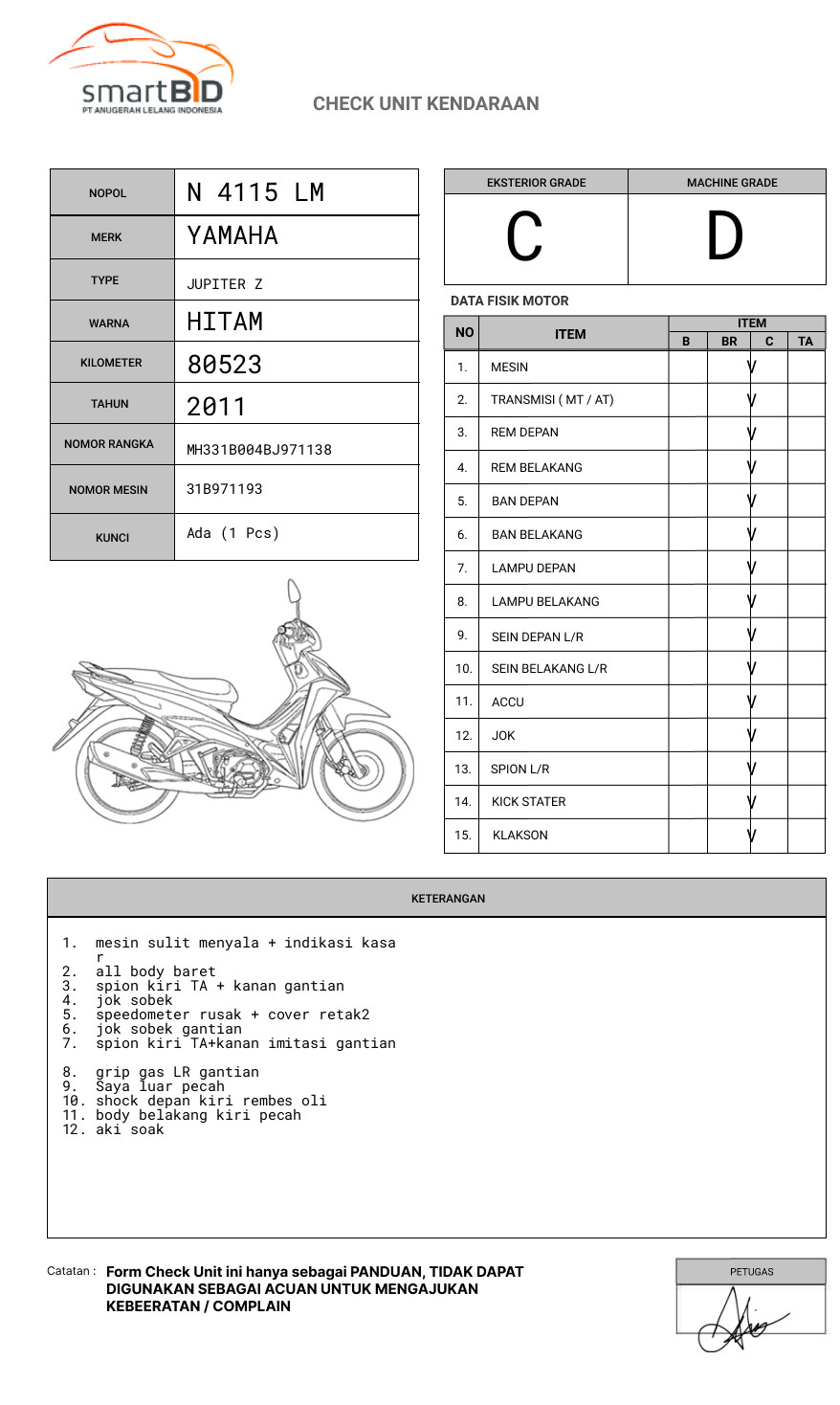 YAMAHA JUPITER Z