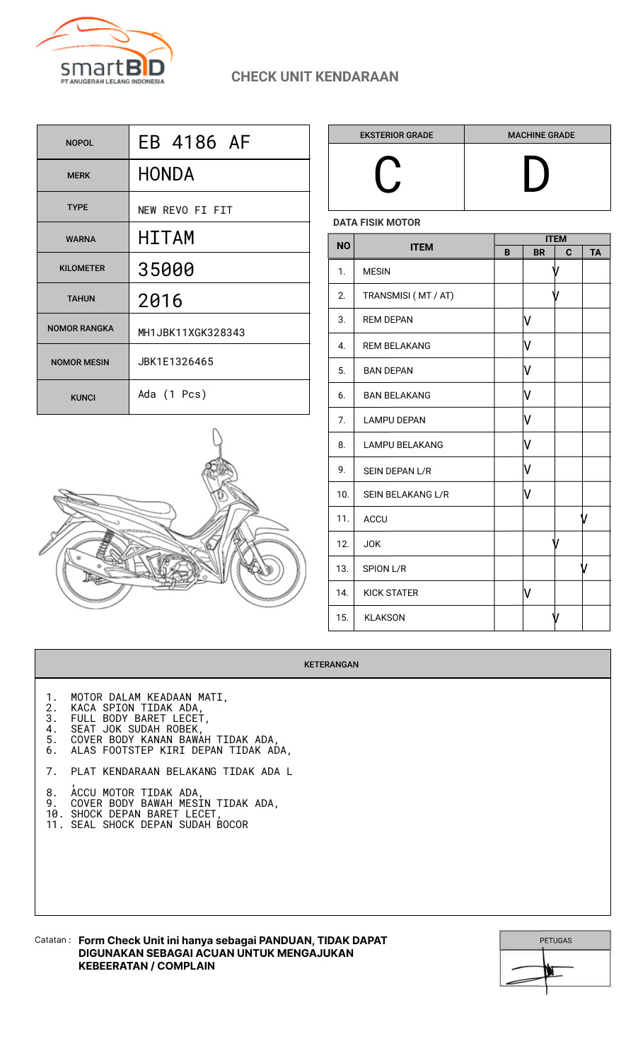 HONDA NEW REVO FI FIT