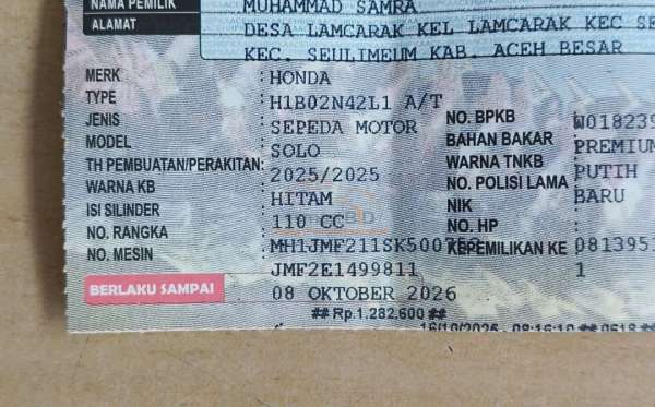 HONDA BEAT DLX SMART KEY