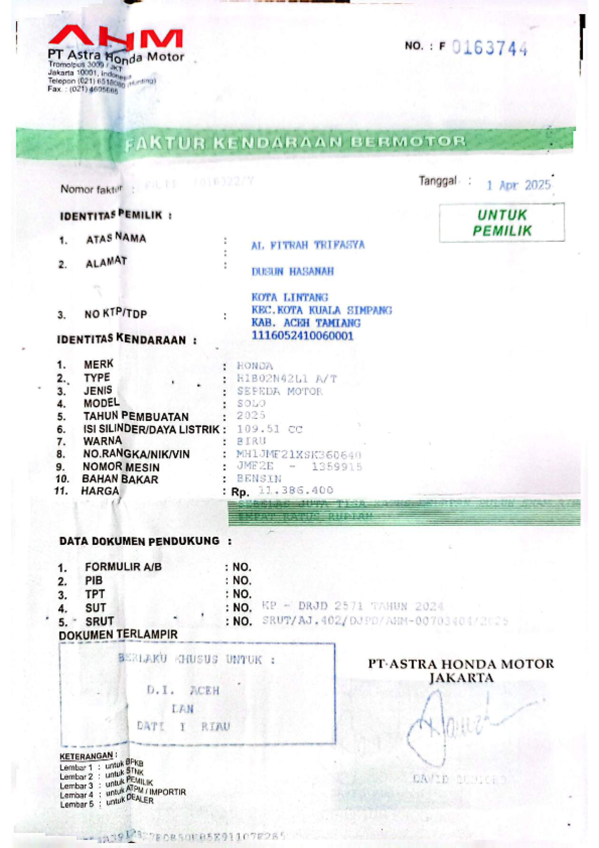 HONDA BEAT DLX SMART KEY